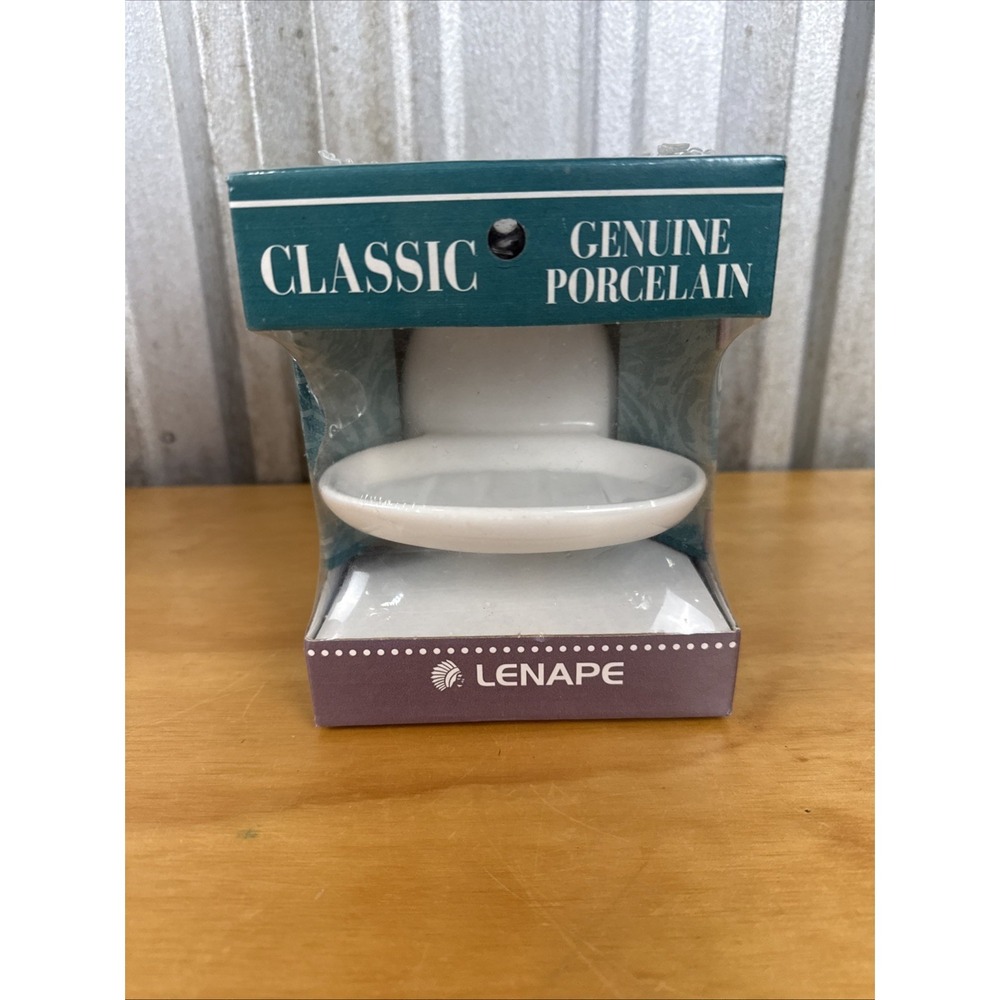 Vintage Lenape Porcelain Tooth Brush Holder - White - NEW SEALED Made 1999 USA